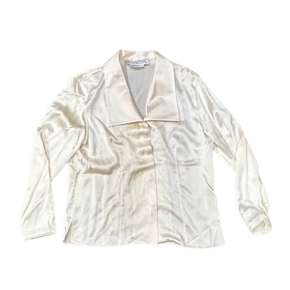 Starington 100% Silk Cream Blouse | Size 4 - Picture 1 of 5